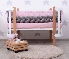 Дитячий постільний комплект Veres Velour Taupe-rose 5 одиниць